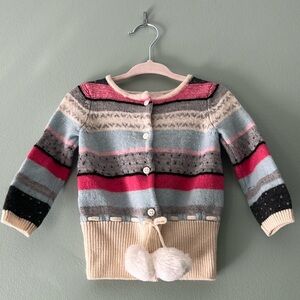 Janie & Jack 100% wool (exclusive of decoration) cardigan